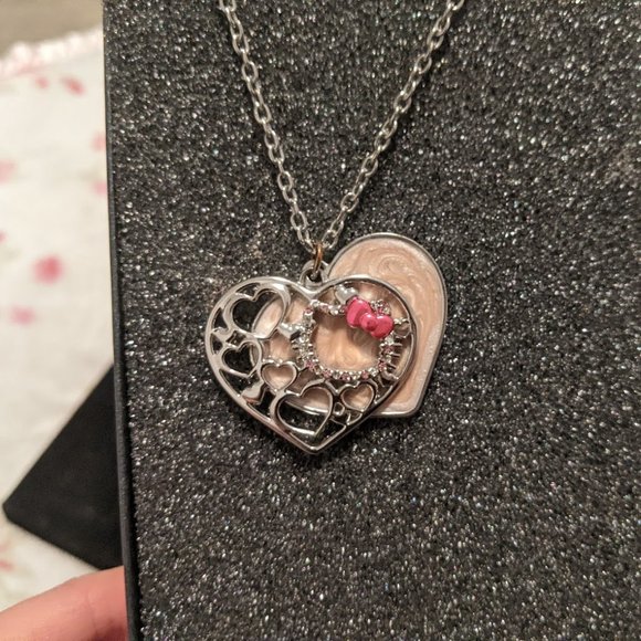 Sanrio Hello Kitty - Double Heart Necklace - Picture 1 of 2